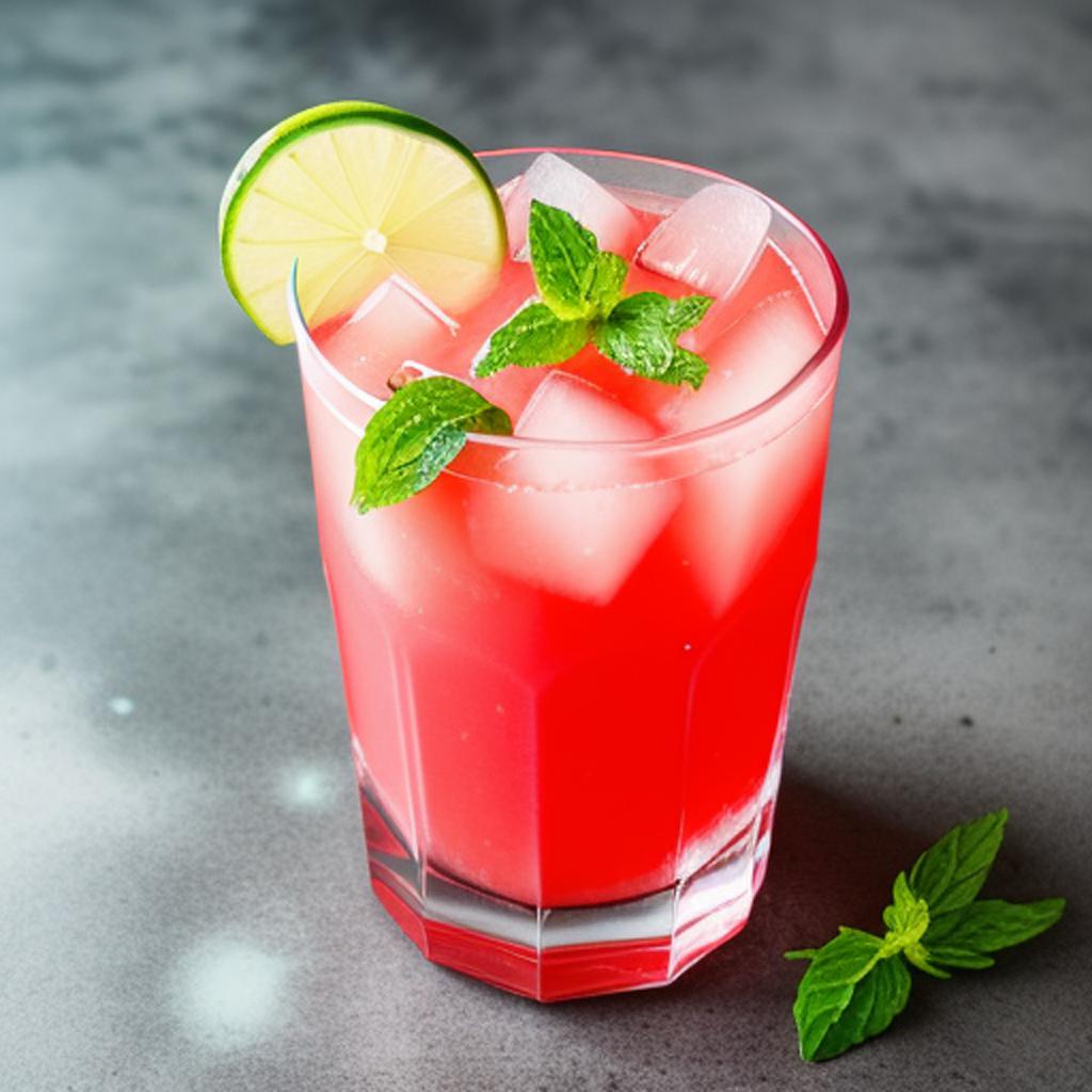 Minty watermelon cooler by by @ai_generated