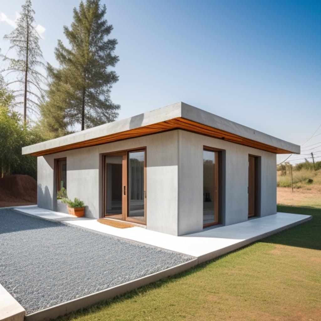 Casa construido con botellas by @ai_generated