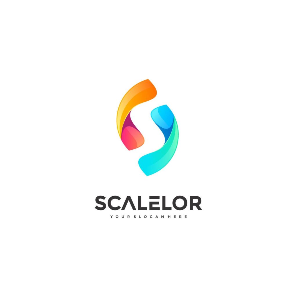 S colorful logo vector illustration. Modern style 3D design. Stock Free and Free SVG