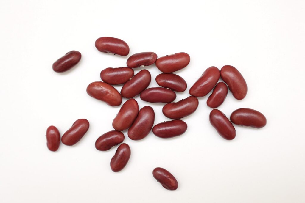 Red beans isolated on white background Stock Free