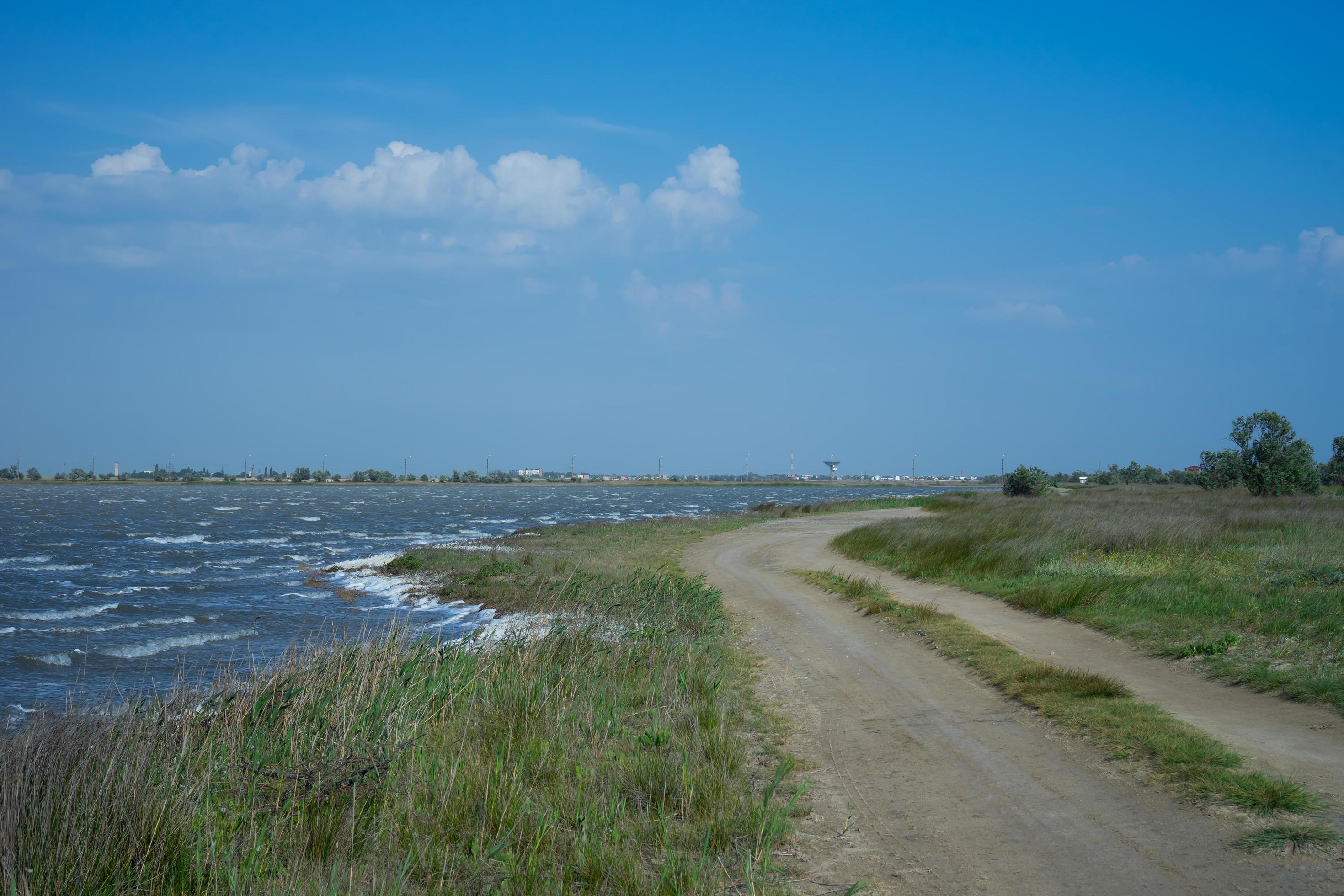 Natural landscape with mud healing lake. Stock Free