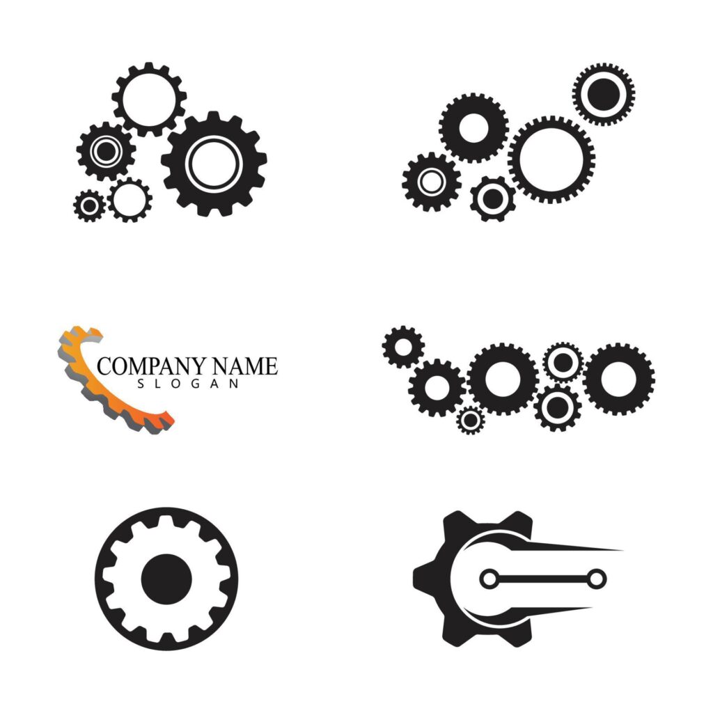 Gear Logo Template vector icon illustration design Stock Free