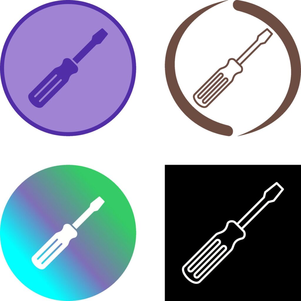 Screw driver Icon Design Stock Free