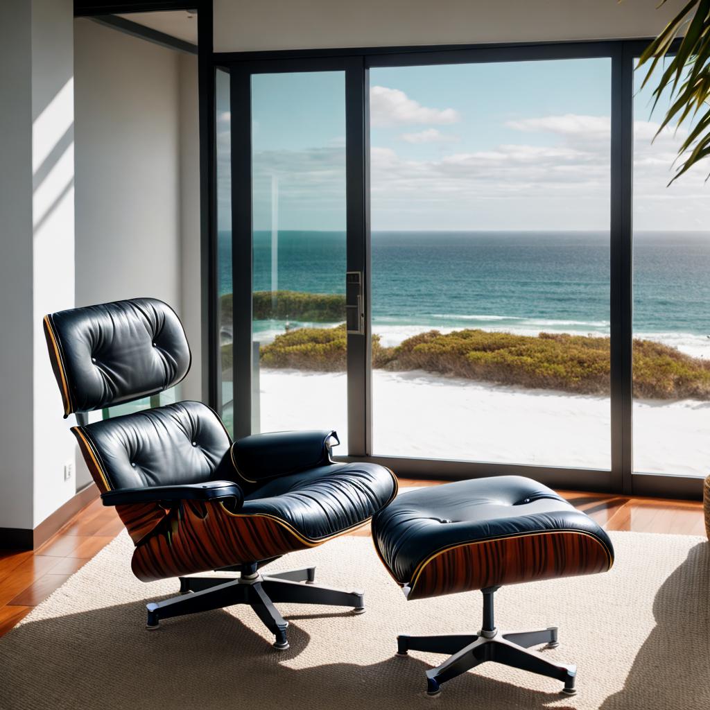 Eames lounge chair by by @ai_generated