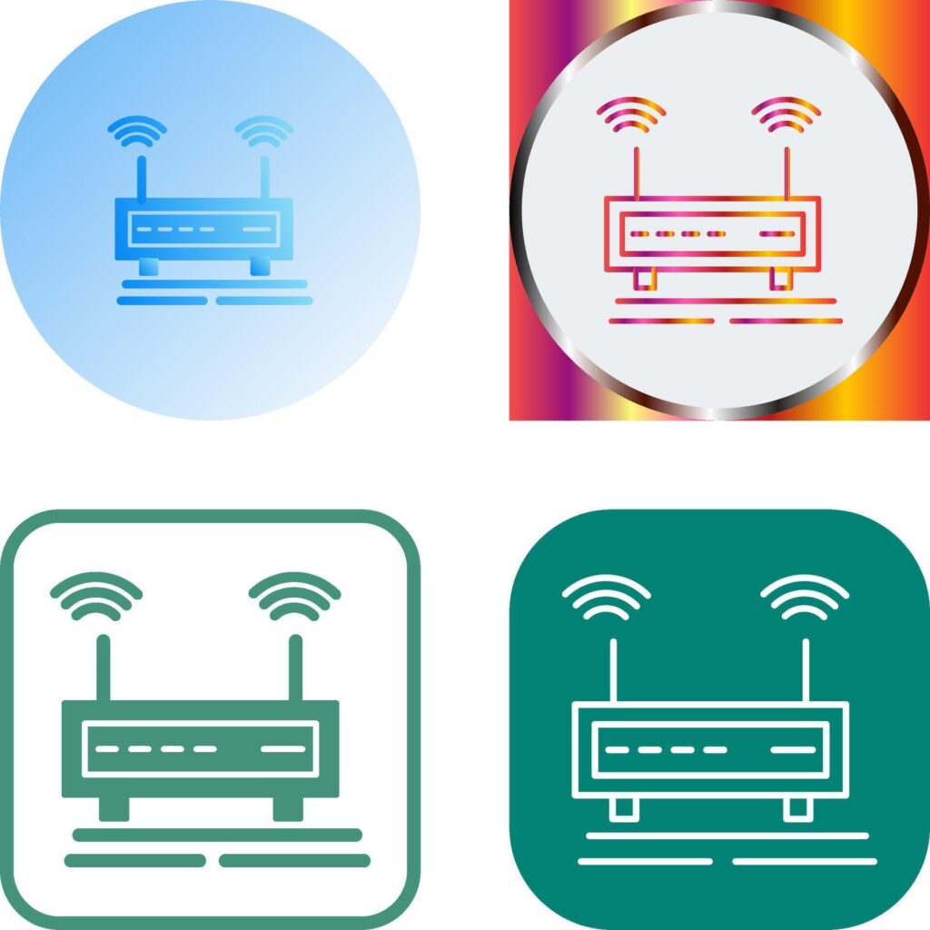 Wifi Signals Icon Design Stock Free