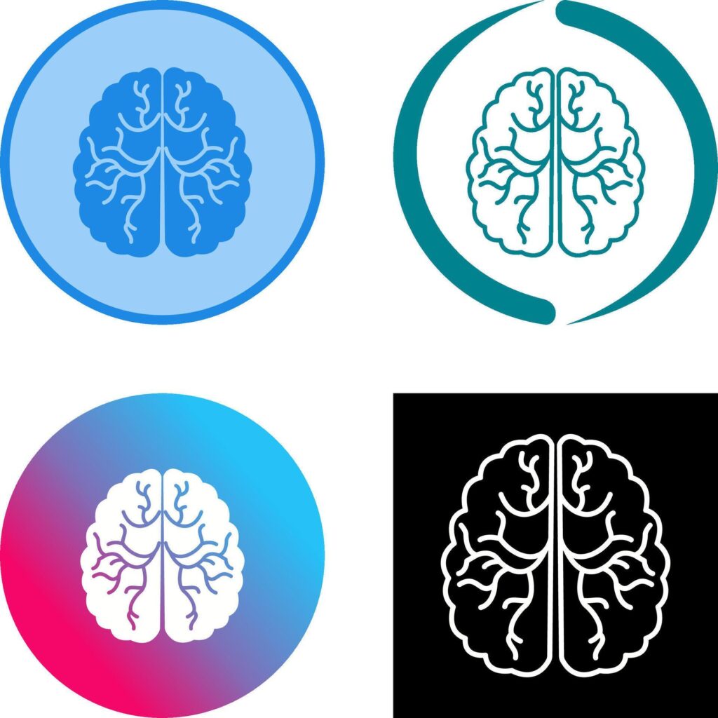 Brain Icon Design Stock Free