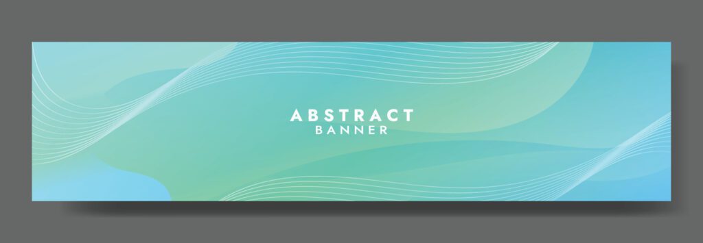 Abstract Blue Fluid Wave Banner Template Free Vector