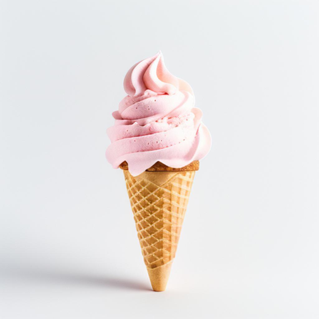 Ice cream cone with by @ai_generated