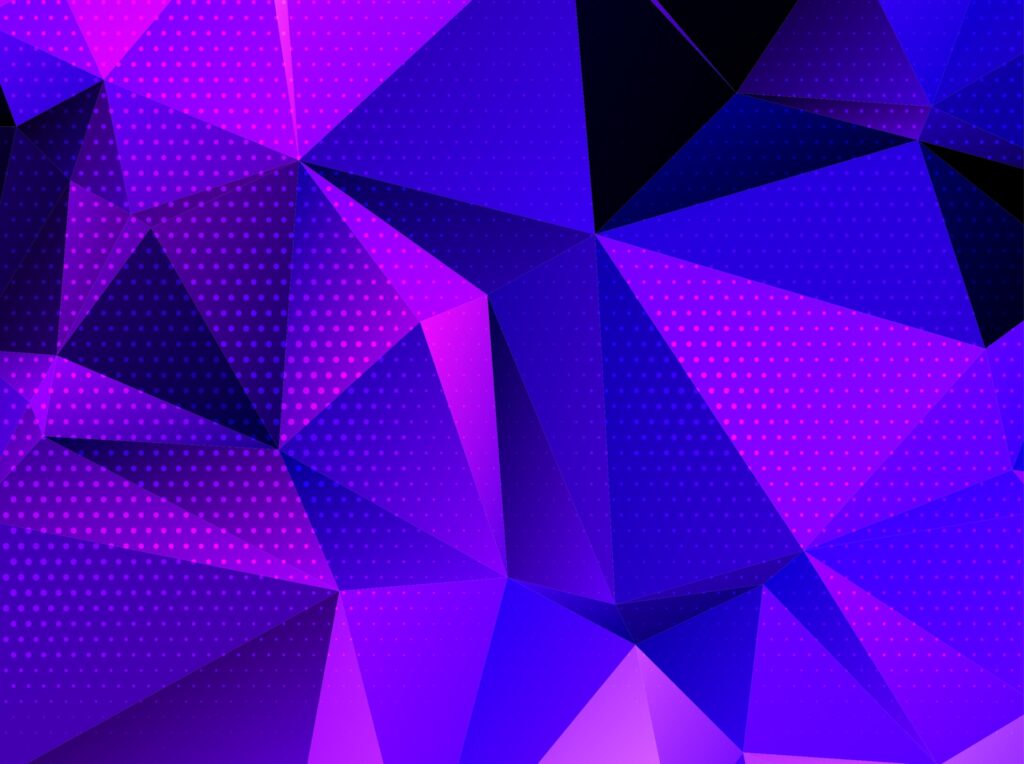 Abstract colorful triangular geometric crystal background Free Vector