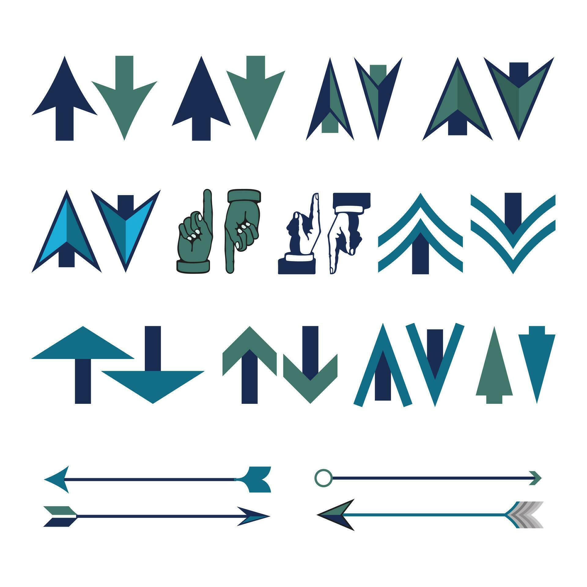 Arrow icon vector template free download Stock Free