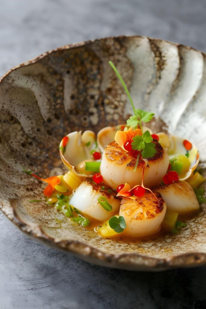 Gastronomic Tapestry Ceviche with Bold Colors and Rich Heritage Free Photo