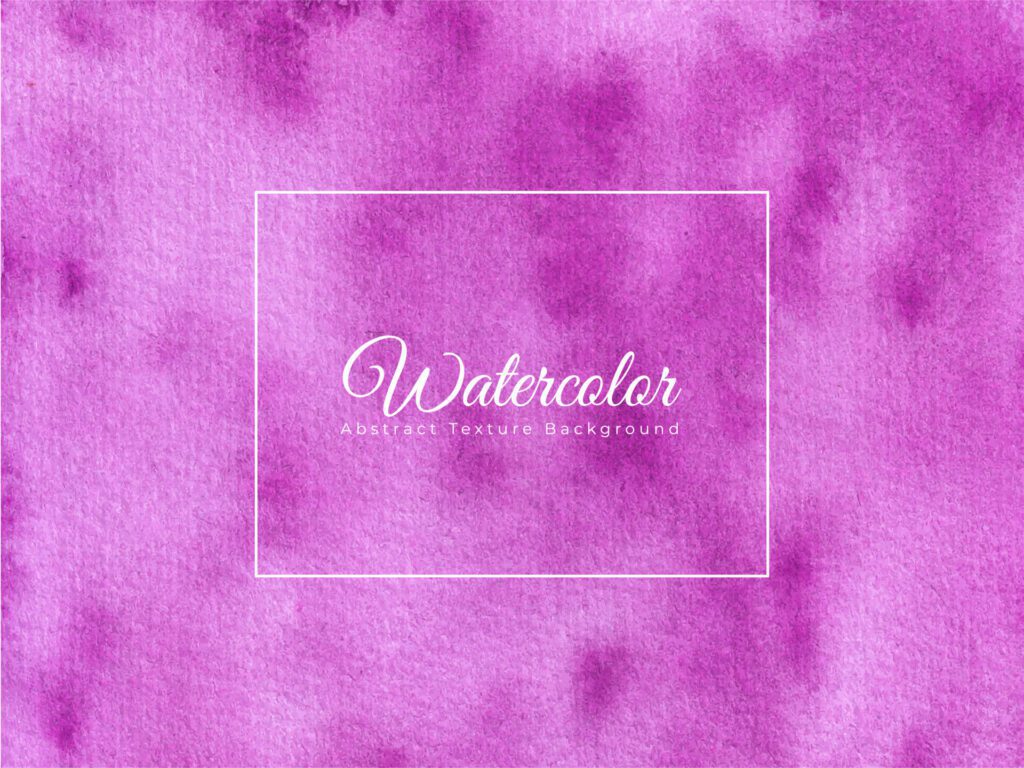 Abstract hand painted watercolor texture background in pink color Free Vector