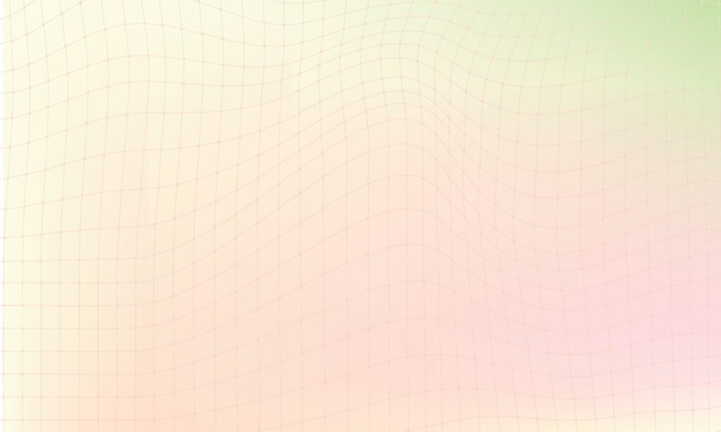 Vector 3d wave gradient background vector in spring light pink and green Free Vector