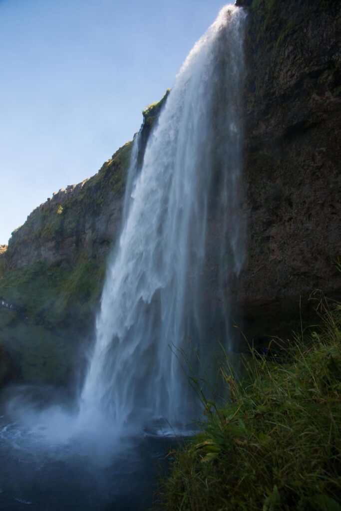 Beautiful icelandic nature, Seljalandsfoss waterfall Stock Free