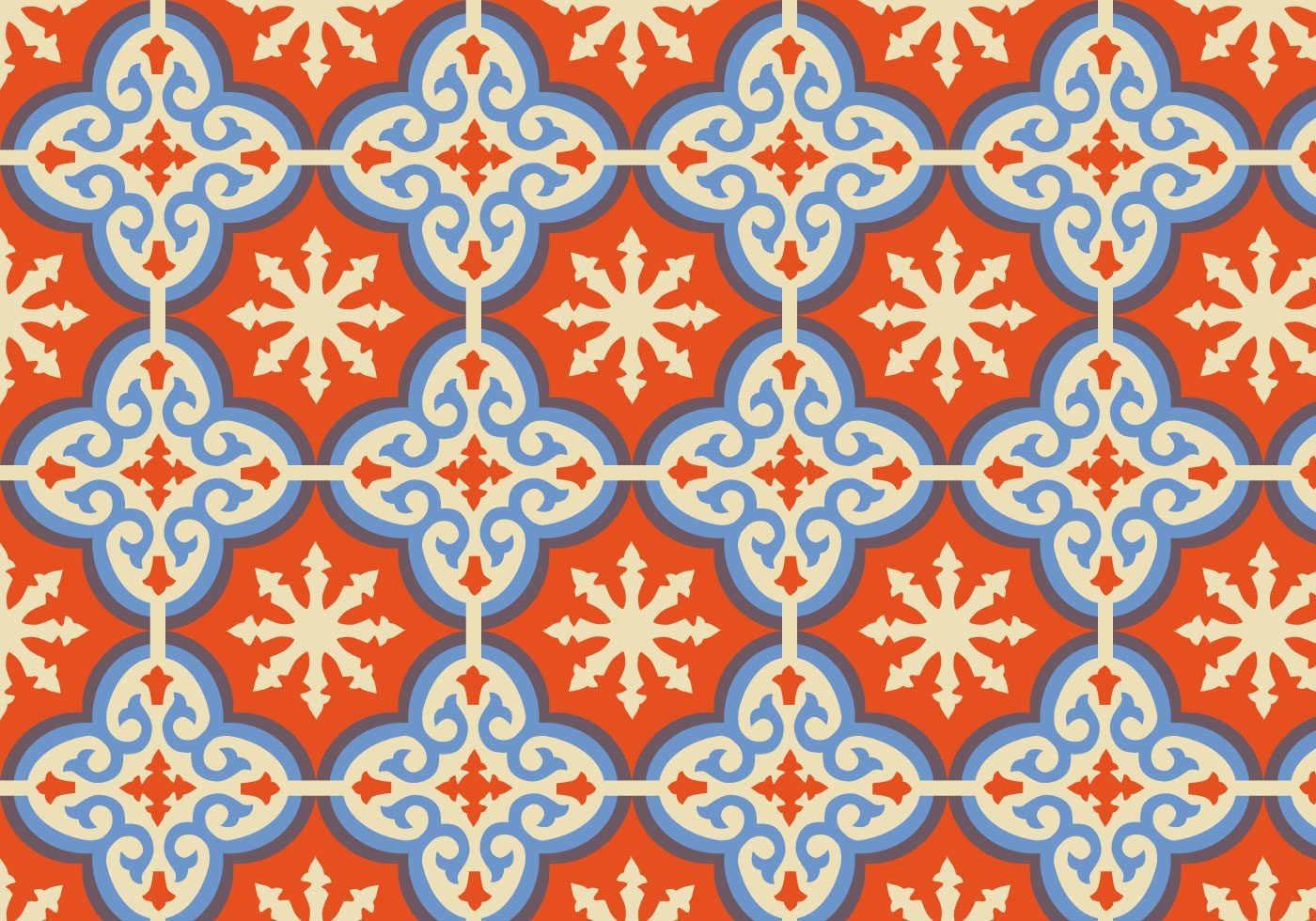 Orange Moroccan Pattern Background Vector Free Vector and Free SVG