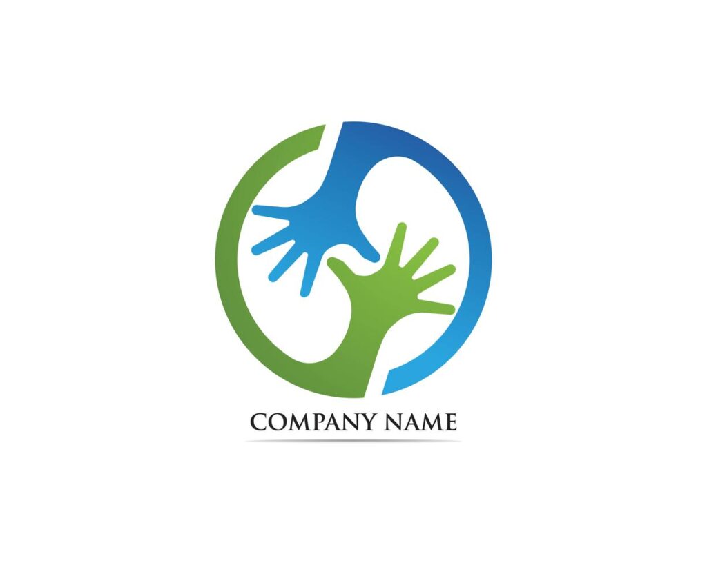 Hand care adoption logo vector Stock Free