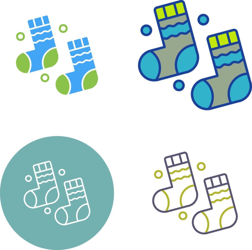 Winter Socks Icon Design Stock Free