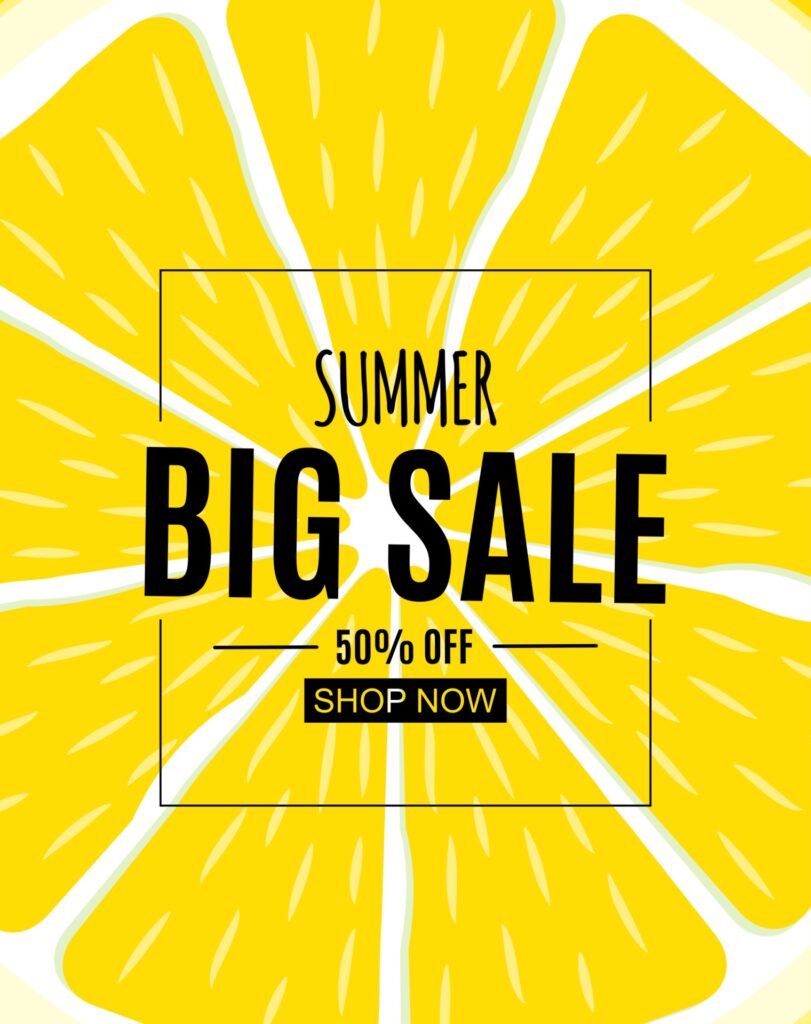 Abstract Summer Sale Background. Vector Illustration Free Vector