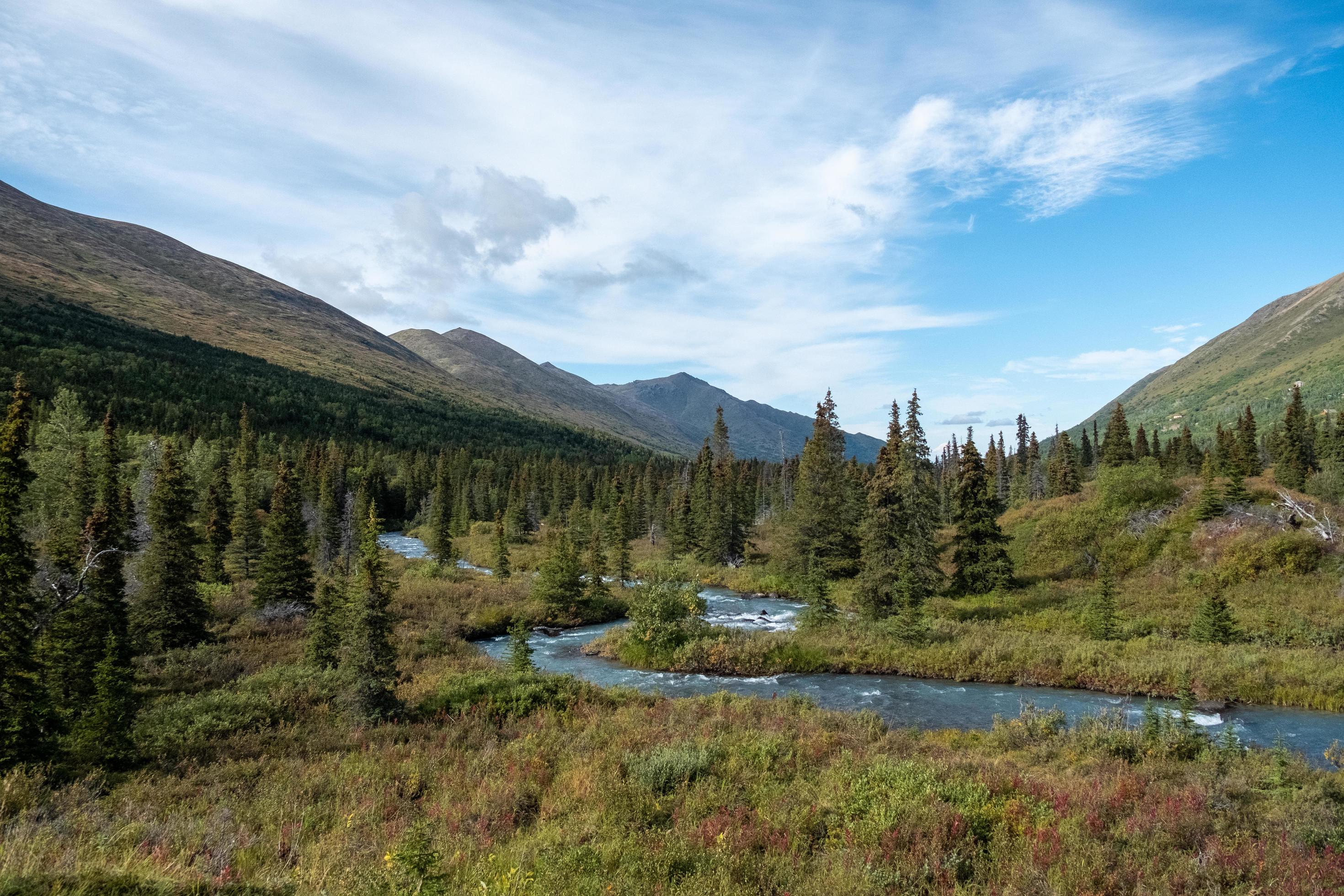 Nature landscape in Alaska Stock Free