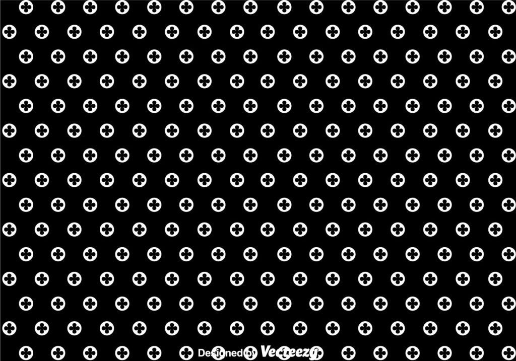 Black And White Polka Dot Pattern Free Vector and Free SVG