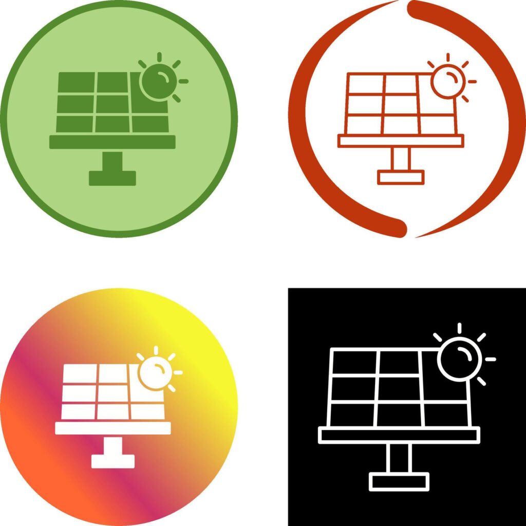 Solar Energy Icon Design Stock Free