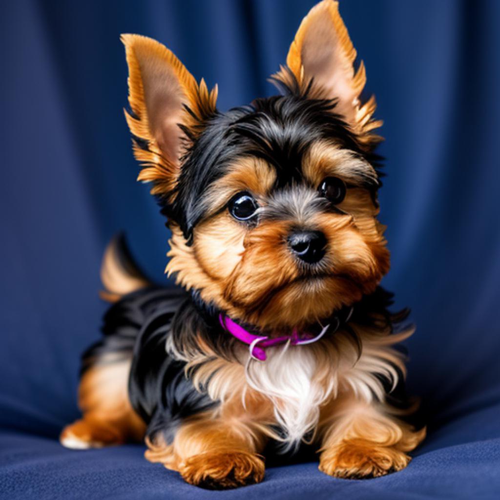 A Yorkshire Terrier by by @ai_generated