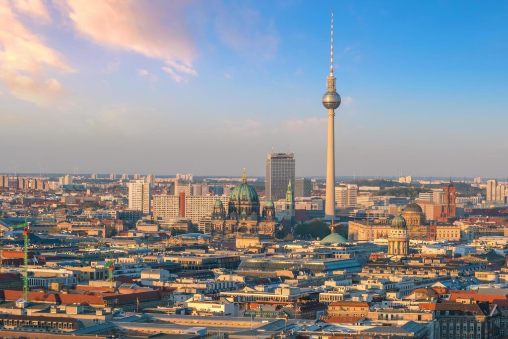 Downtown Berlin skyline Stock Free