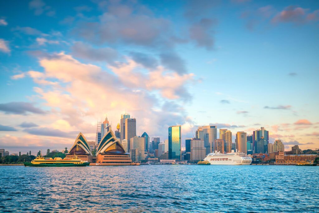 Downtown Sydney skyline in Australia Stock Free