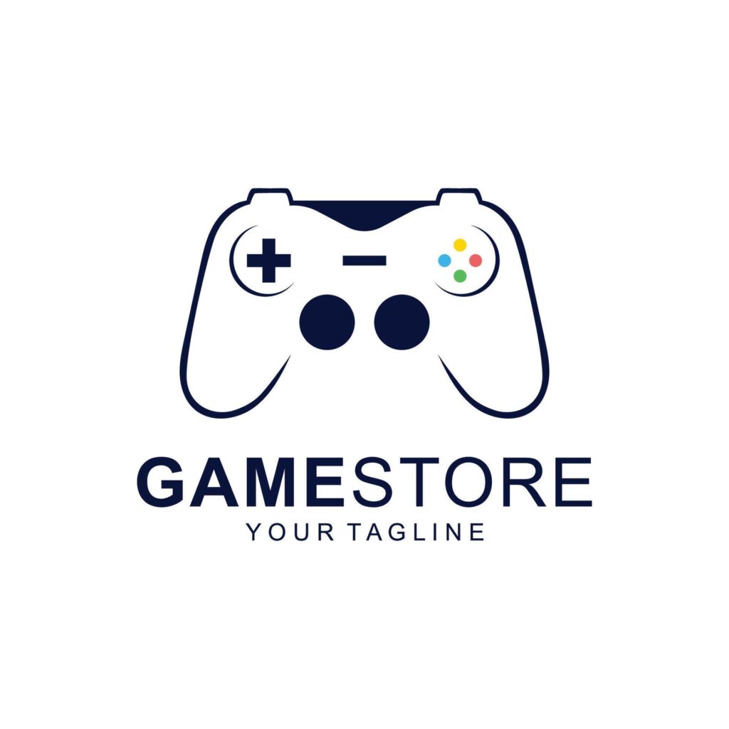 Joystick Game Controller Logo Icon Stock Free