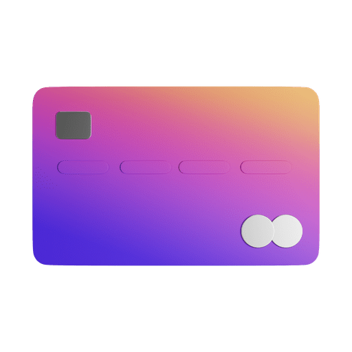 Credit, payment, card 3D illustration