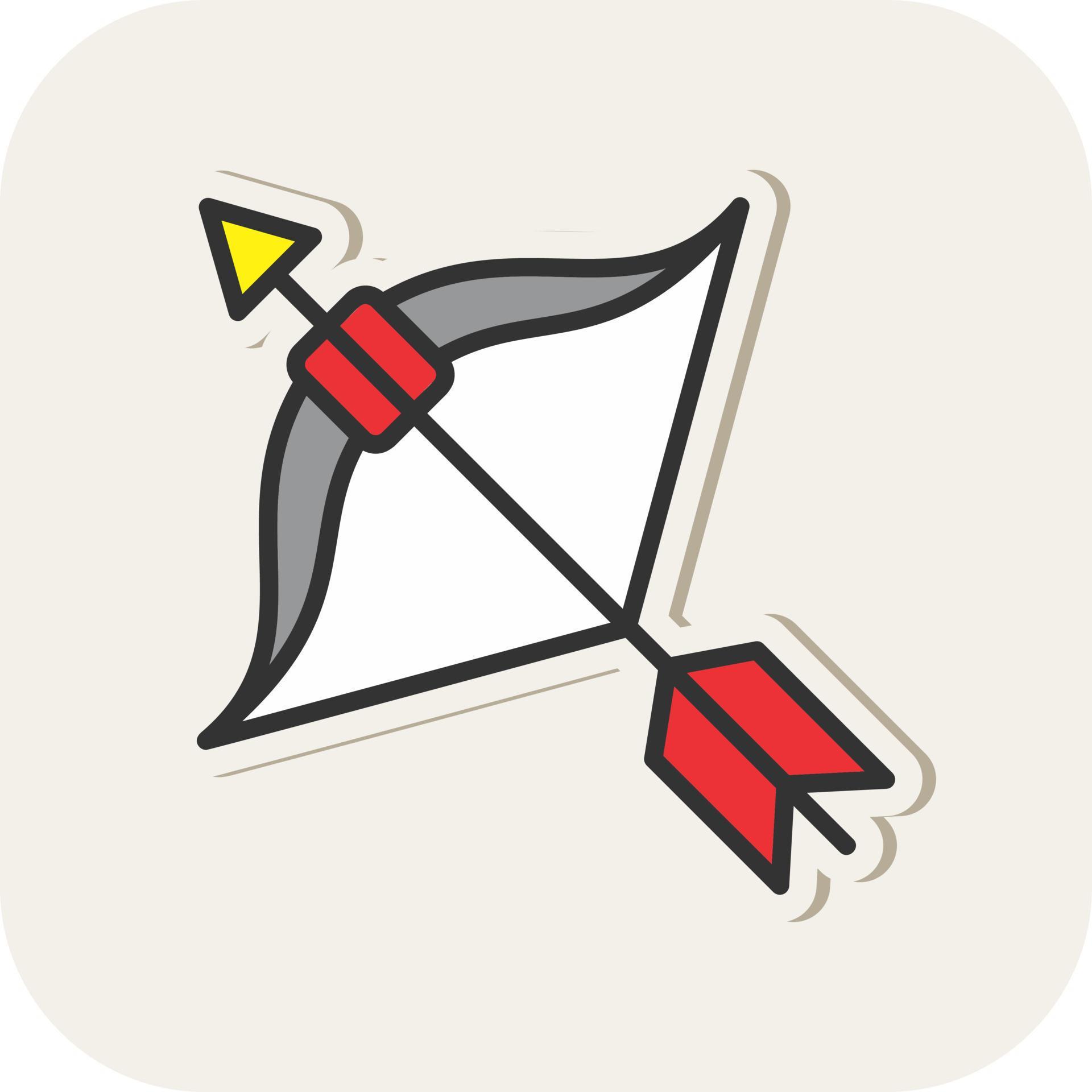 Bow Arrow Vector Icon Design Stock Free