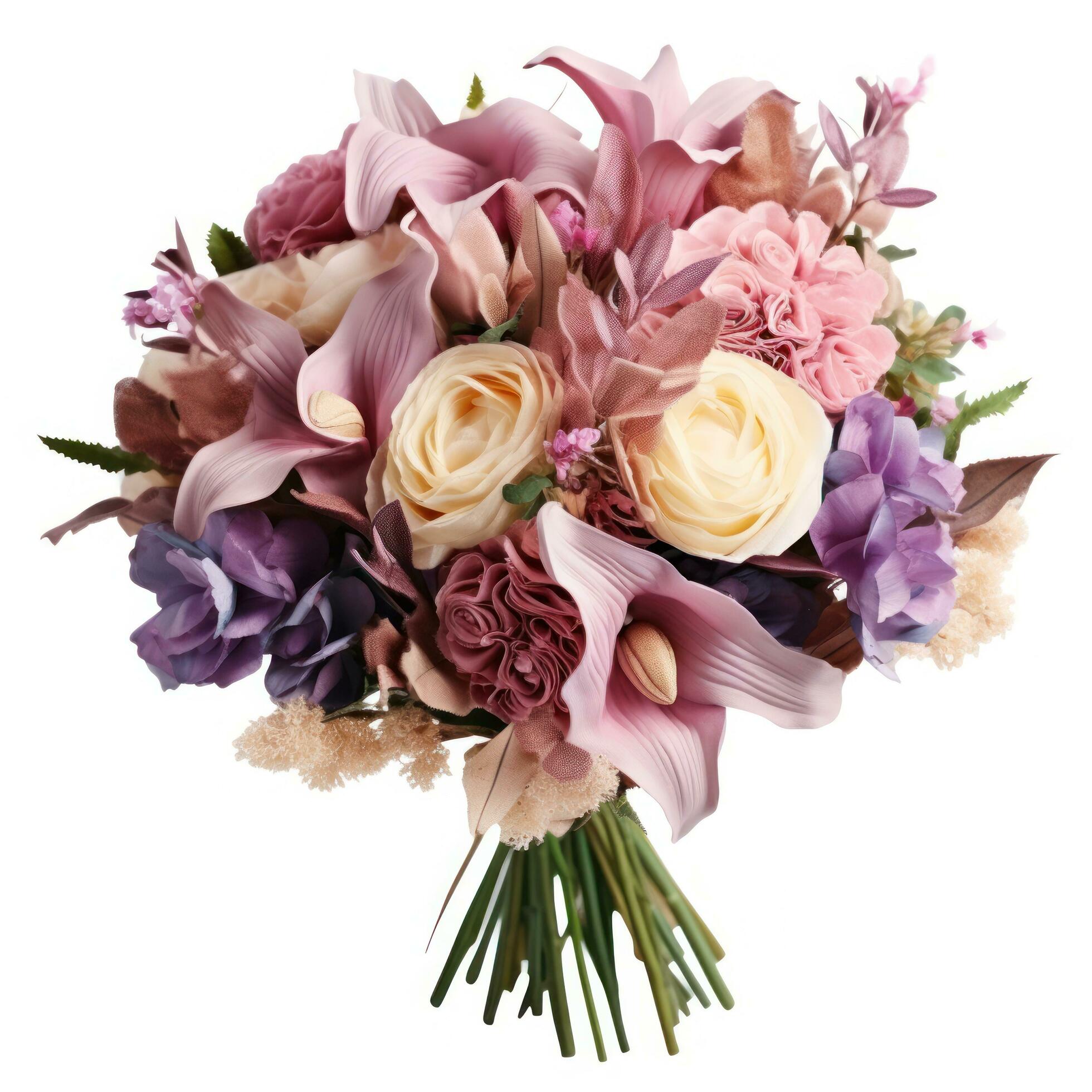 Wedding flower bouquet isolated Stock Free