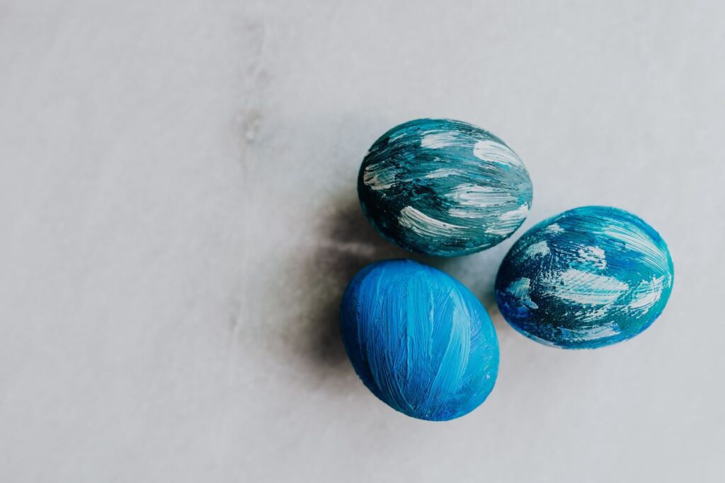 Blue Easter Eggs Stock Free