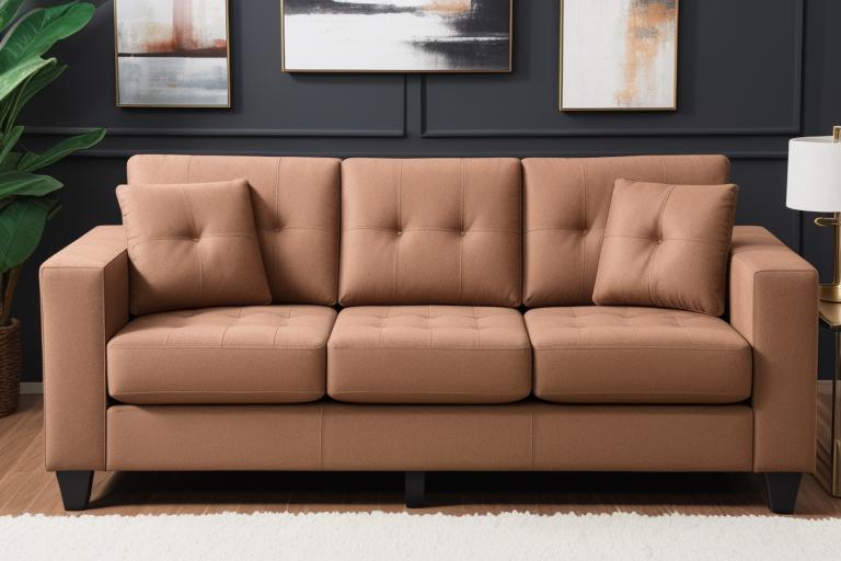 Brown couch by @rungustavorun by @ai_generated