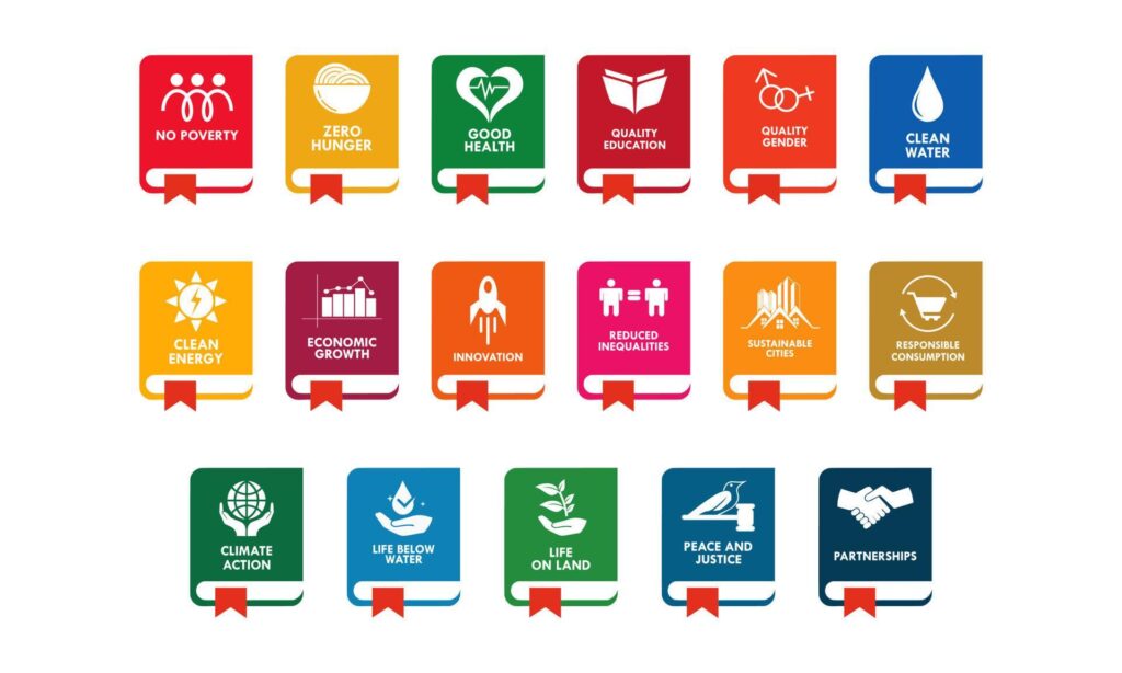 Good world logo template illustration sustainable development goals Stock Free and Free SVG