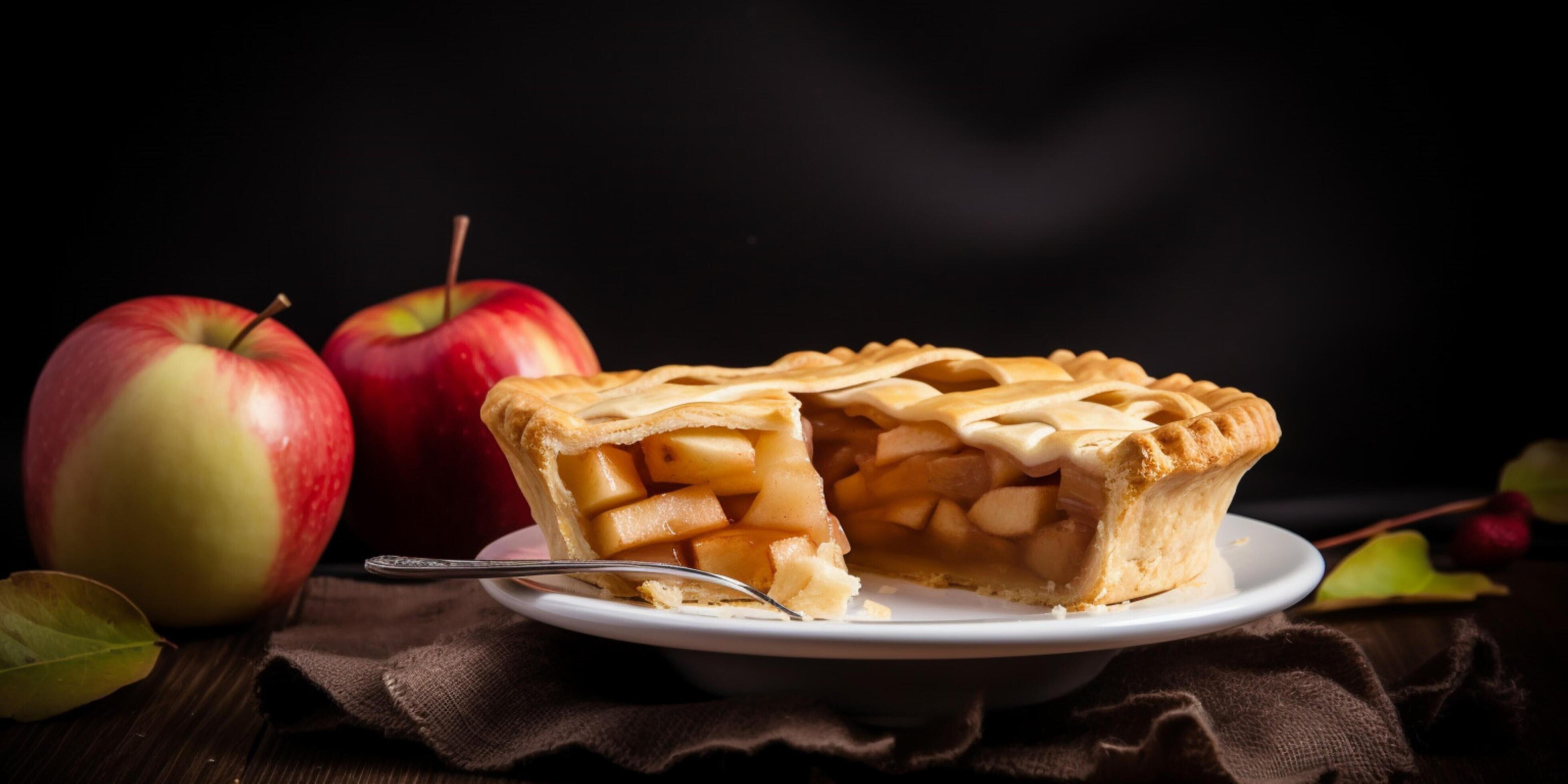 Delicious apple pie food Stock Free