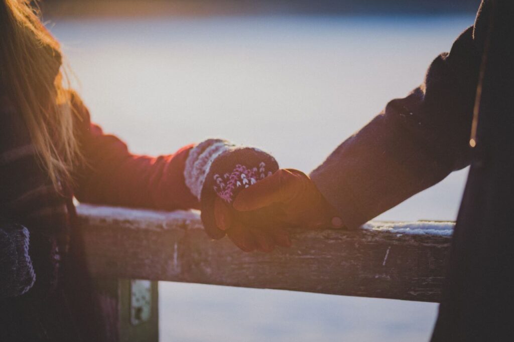 Young Adults Holding Hands Stock Free