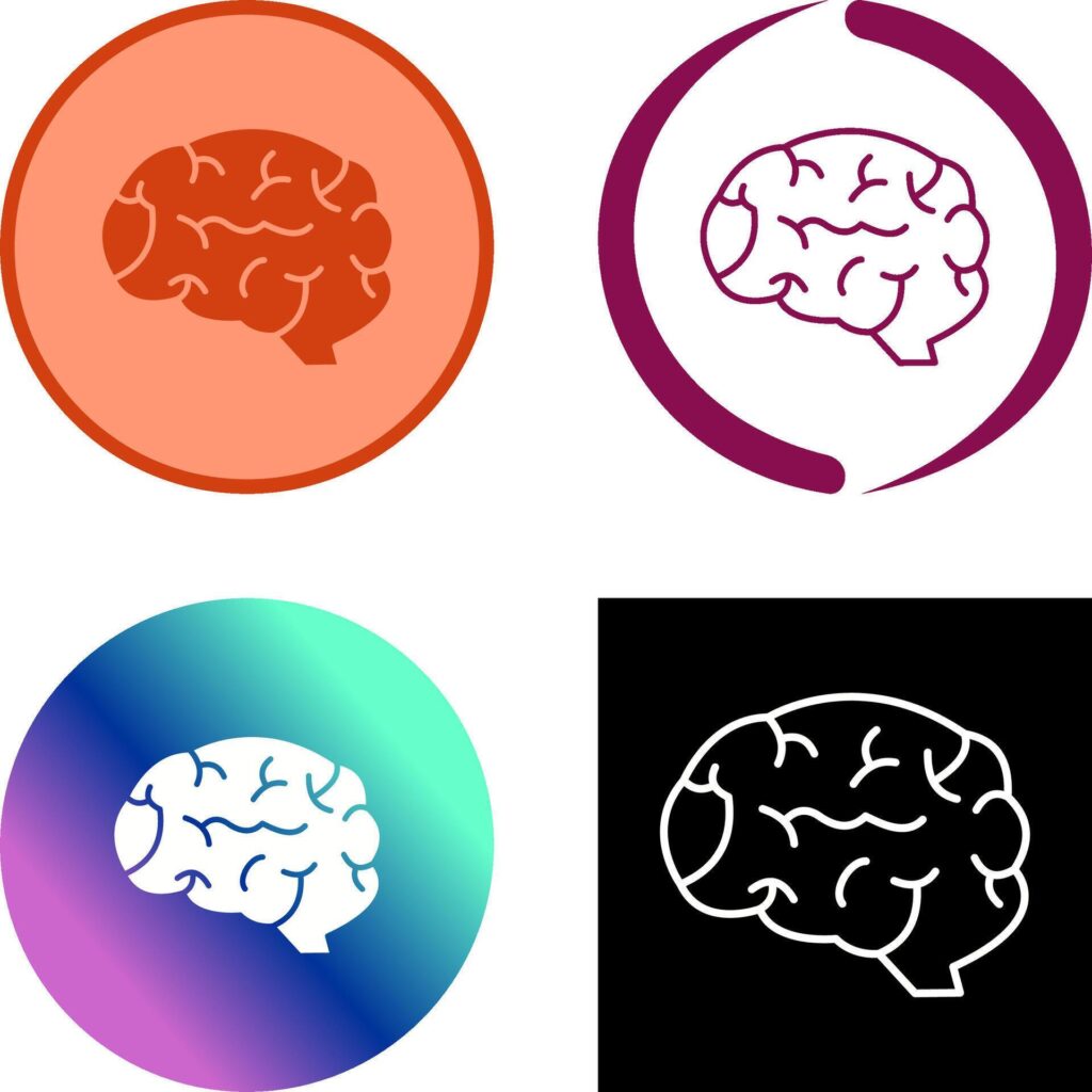 Brain Icon Design Stock Free