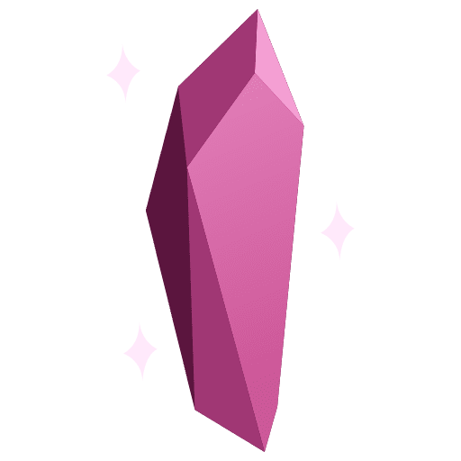 Amethyst, crystal shard, fantasy icon