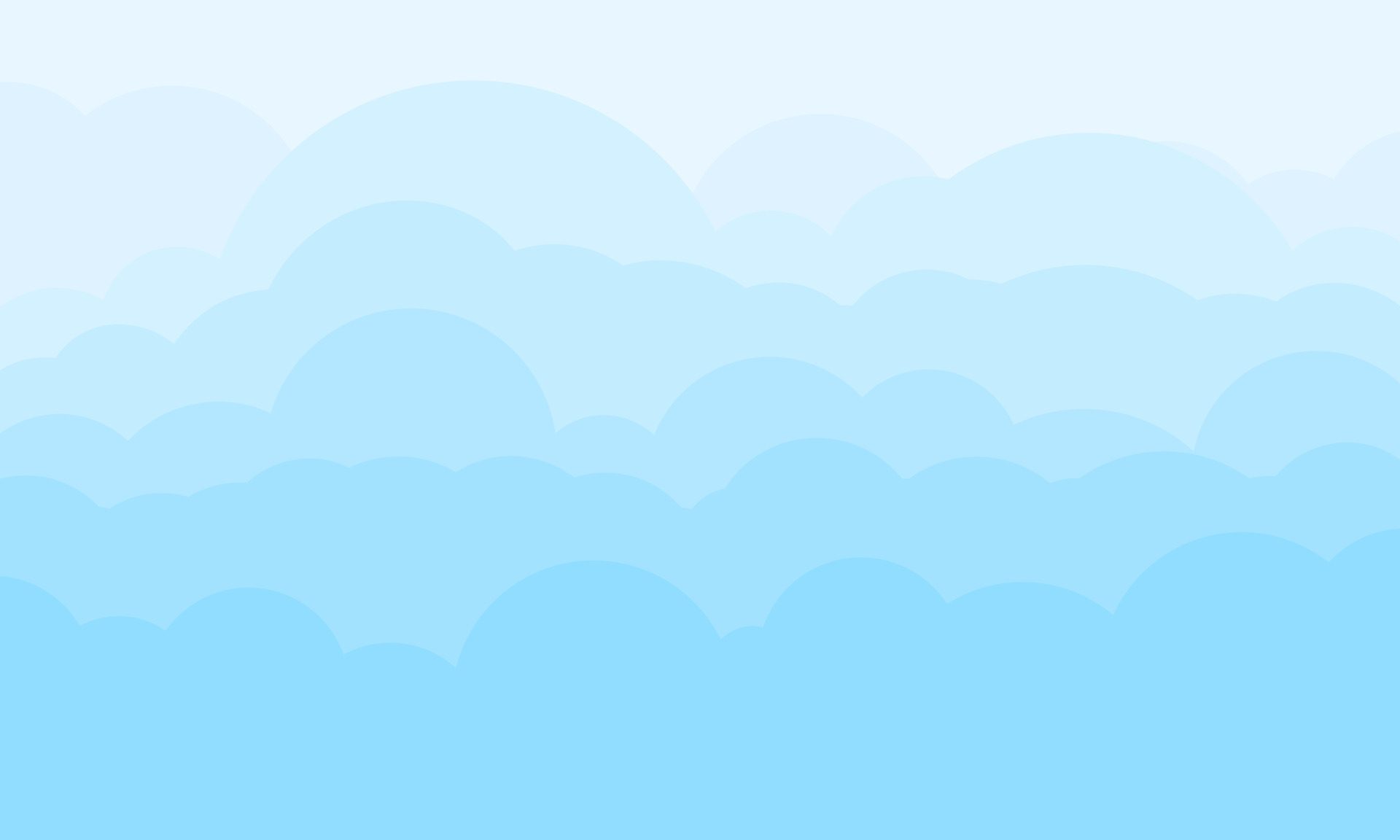 Simple blue cloud background. Vector illustration. Free Vector