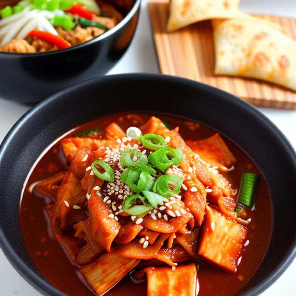 Kimchi coreano comida by by @ai_generated