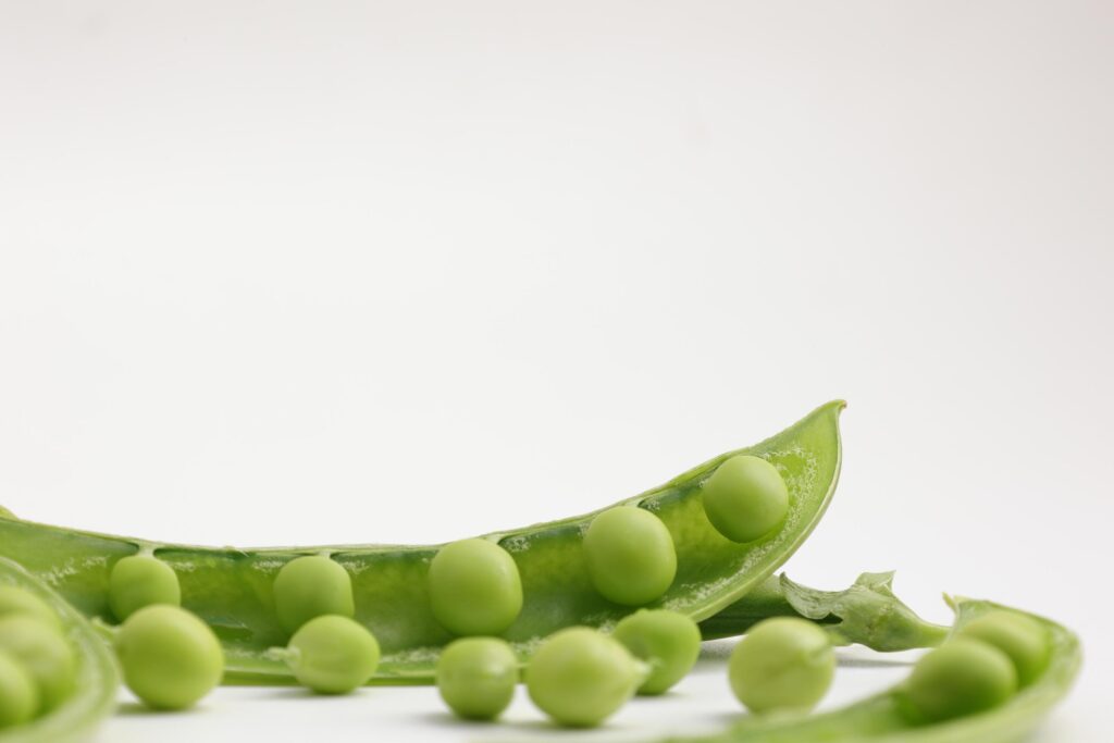 Pea on white background Stock Free