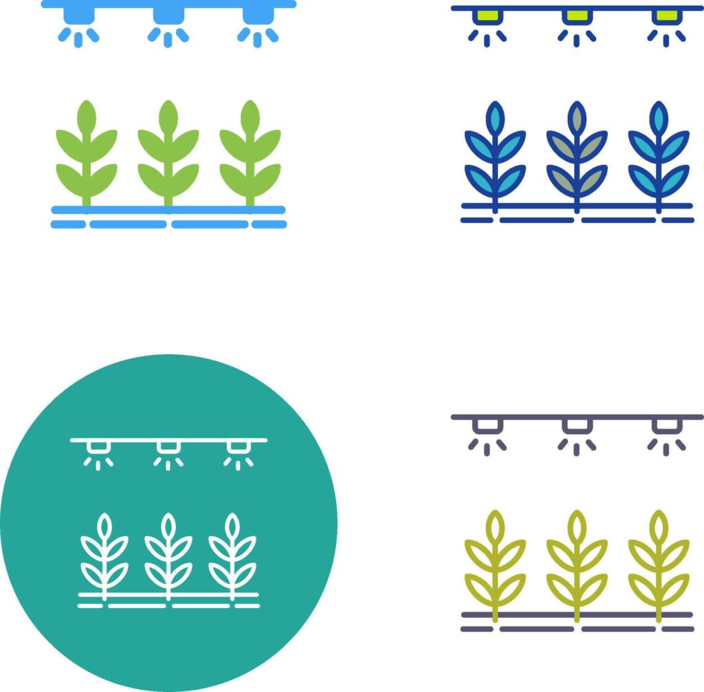 Irrigation System Icon Design Stock Free