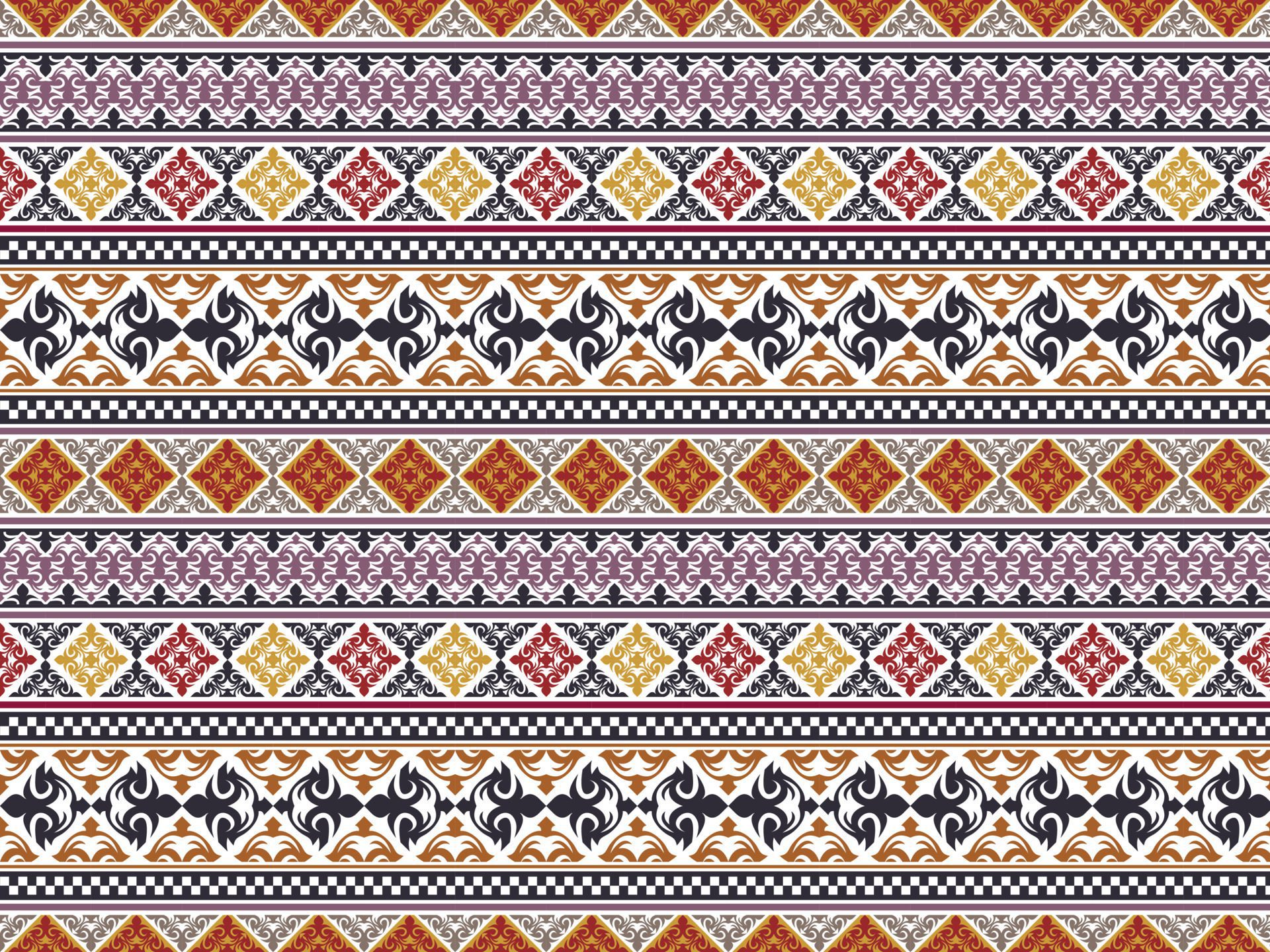 elegant ethnic pattern background Free Vector