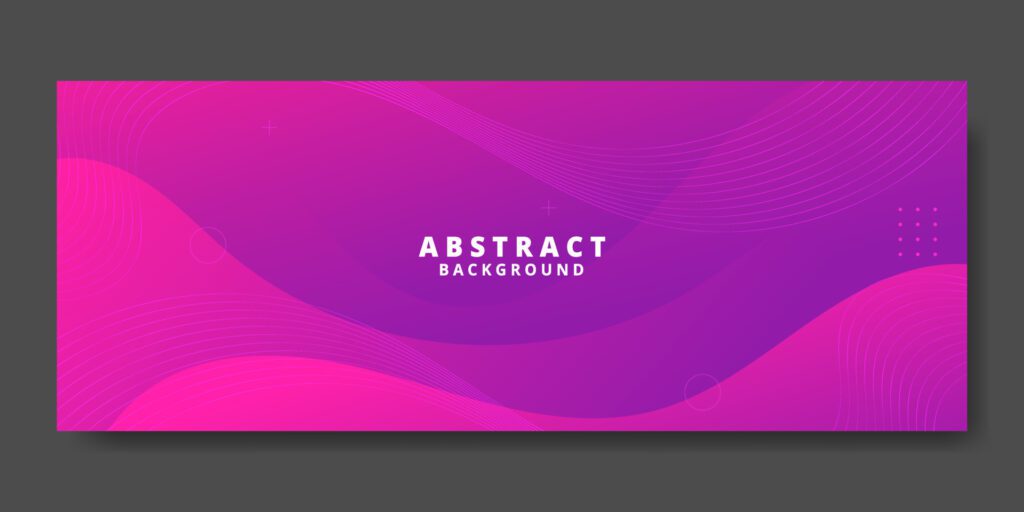 Abstract Purple Fluid Wave Banner Template Free Vector