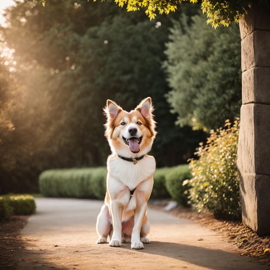 Dog photography, charming breed, by @ai_generated