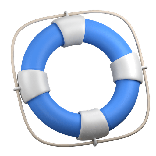 Lifebuoy, lifeguard, lifesaver 3D illustration