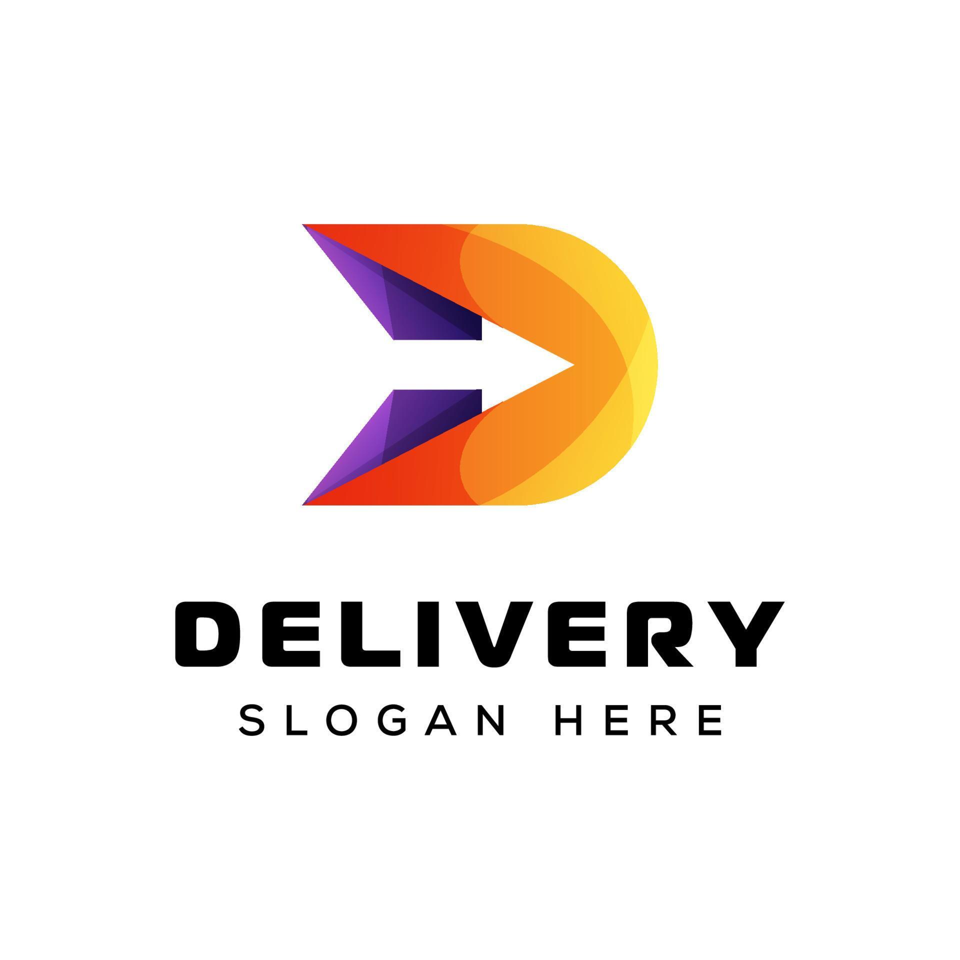 letter d arrow logo, delivery arrow logo for delivery express vector element symbol icon design Stock Free