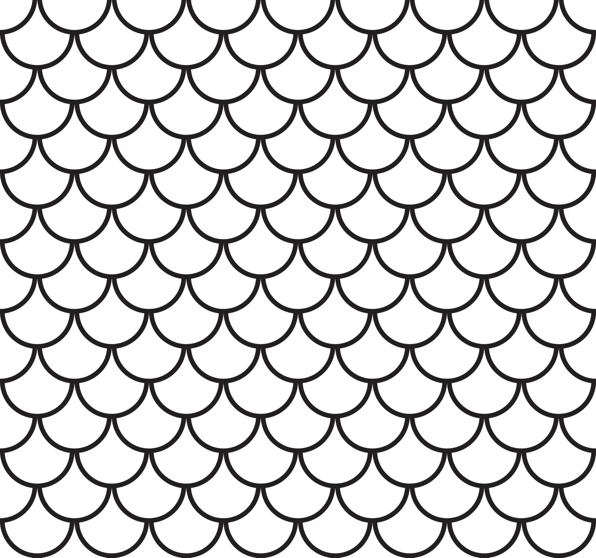 Seamless Fish Scale Pattern Vector Illustration Free Vector