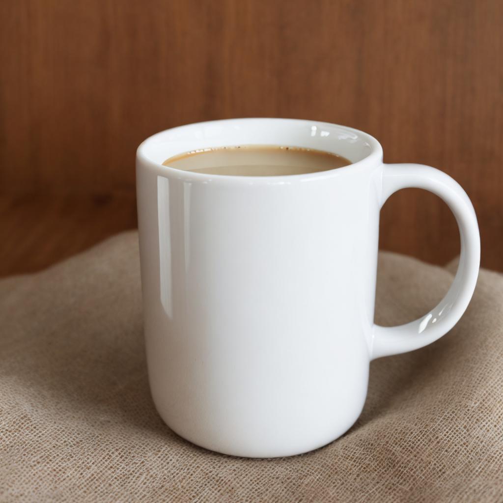 White coffee mug realistic by @ai_generated